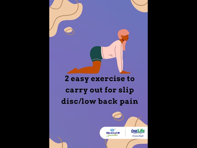 2 Easy Exercises for Slip Disc/Low Back pain