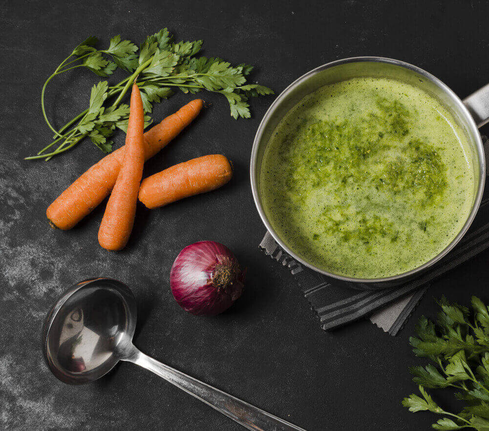 Moong Dal Carrot Soup